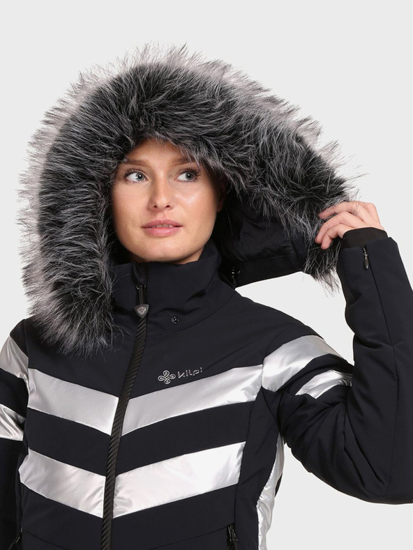 Kilpi Μαύρο γυναικείο πολυτελές μπουφάν σκι Kilpi LTD ASTER-W