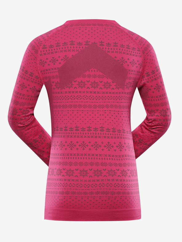 ALPINE PRO Σκούρο ροζ λειτουργικό μπλουζάκι για κορίτσια ALPINE PRO Amboso