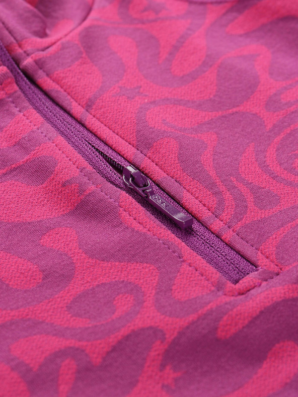 ALPINE PRO Σκούρο ροζ λειτουργικό μπλουζάκι για κορίτσια ALPINE PRO Seamo