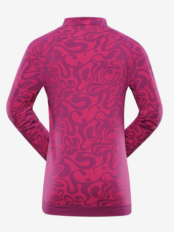 ALPINE PRO Σκούρο ροζ λειτουργικό μπλουζάκι για κορίτσια ALPINE PRO Seamo