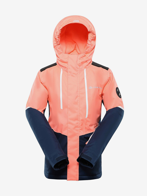 ALPINE PRO Πορτοκαλί παιδικό μπουφάν σκι με μεμβράνη PTX ALPINE PRO Zaribo