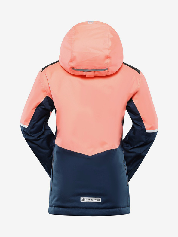 ALPINE PRO Πορτοκαλί παιδικό μπουφάν σκι με μεμβράνη PTX ALPINE PRO Zaribo