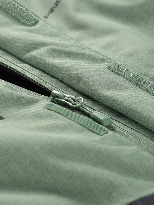 ALPINE PRO Πράσινο παιδικό μπουφάν σκι με μεμβράνη PTX ALPINE PRO Zaribo