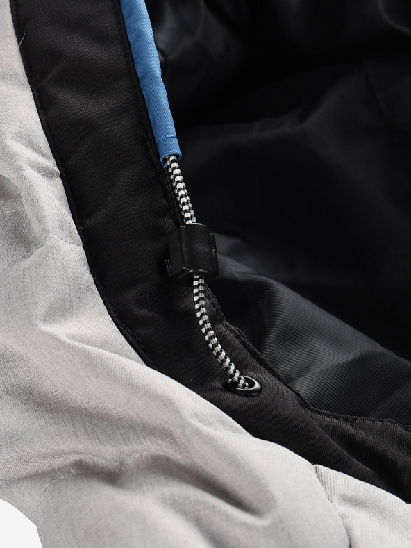 ALPINE PRO Μαύρο ανδρικό πουπουλένιο μπουφάν σκι ALPINE PRO Feedr