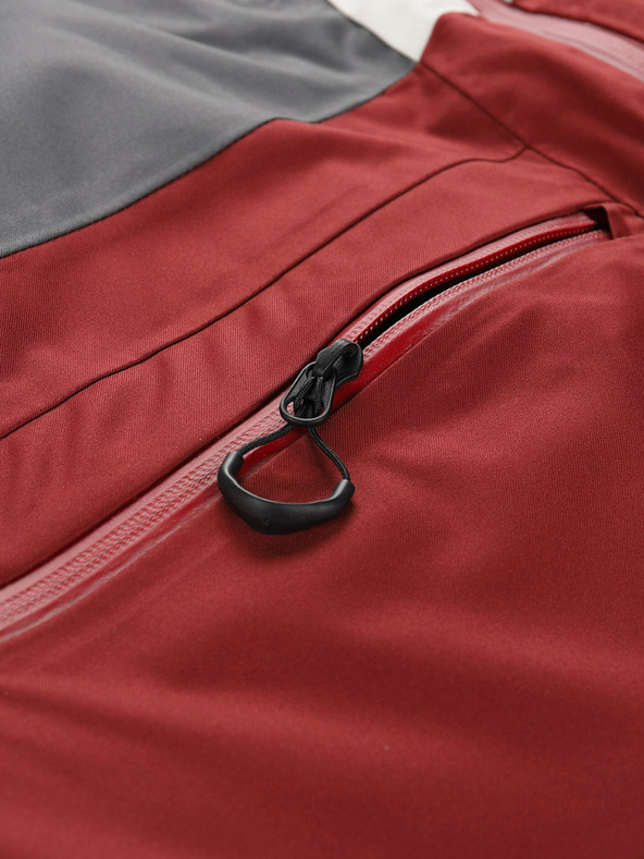 ALPINE PRO Ανδρικό μπορντό μπουφάν σκι ALPINE PRO Uzer