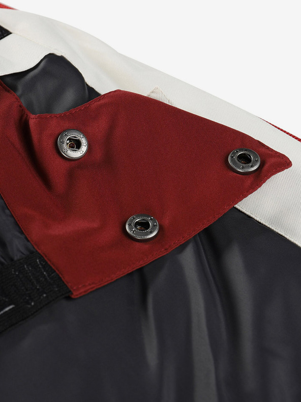 ALPINE PRO Ανδρικό μπορντό μπουφάν σκι ALPINE PRO Uzer