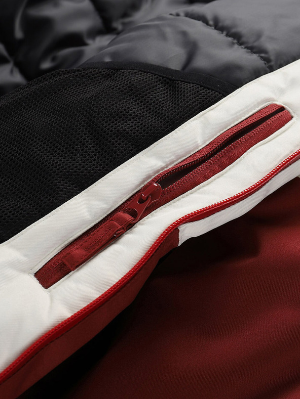 ALPINE PRO Ανδρικό μπορντό μπουφάν σκι ALPINE PRO Uzer