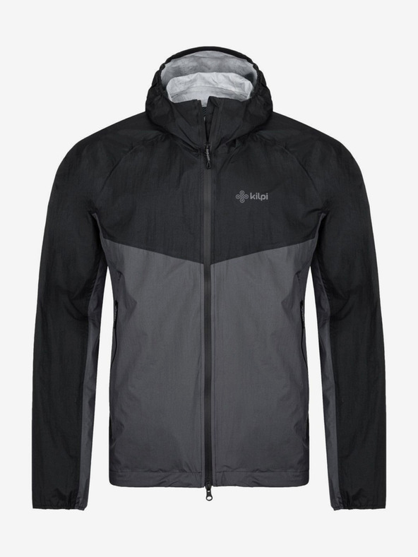 Kilpi Μαύρο και γκρι ανδρικό μπουφάν εξωτερικού χώρου Kilpi HURRICANE-M