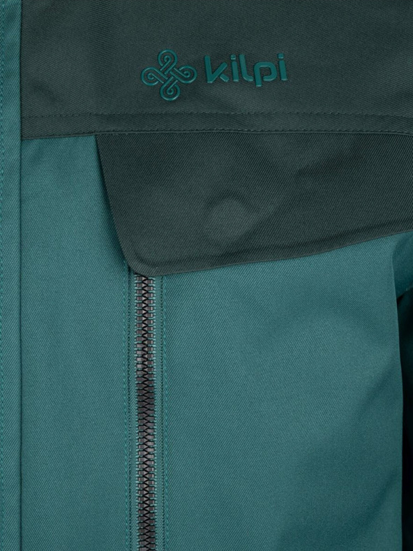 Kilpi Πετρόλ ανδρικό χειμερινό μπουφάν με faux γούνα Kilpi ALPHA