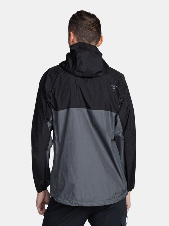 Kilpi Μαύρο και γκρι ανδρικό αθλητικό μπουφάν Kilpi Hurricane-M