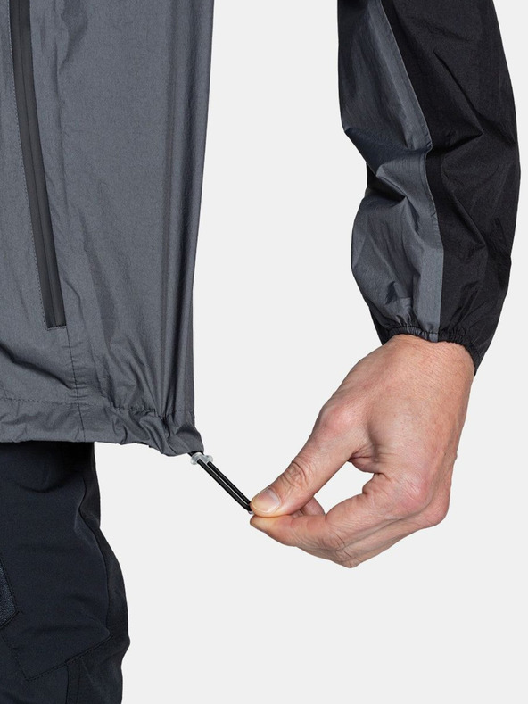 Kilpi Μαύρο και γκρι ανδρικό αθλητικό μπουφάν Kilpi Hurricane-M