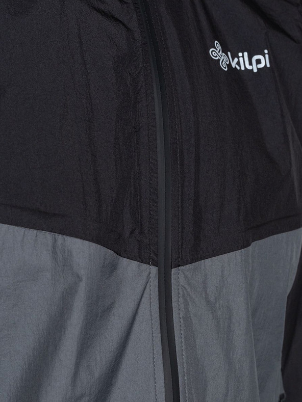 Kilpi Μαύρο και γκρι ανδρικό αθλητικό μπουφάν Kilpi Hurricane-M