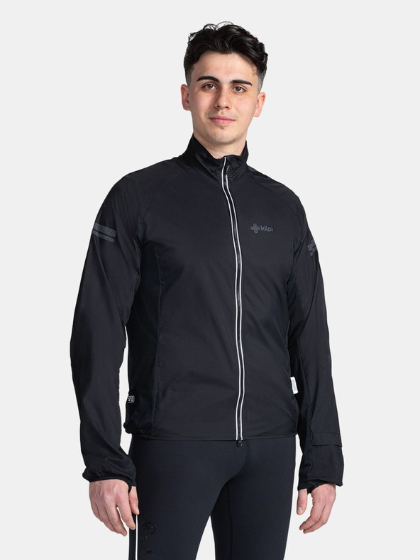 Kilpi Μαύρο ανδρικό ελαφρύ σακάκι εξωτερικού χώρου Kilpi TIRANO-M