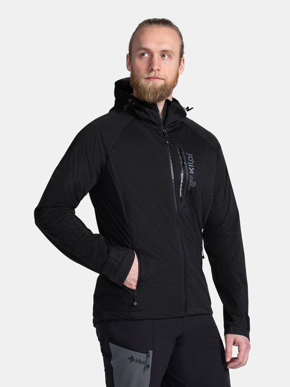 Kilpi Μαύρο ανδρικό ελαφρύ softshell μπουφάν Kilpi BELTRA-M