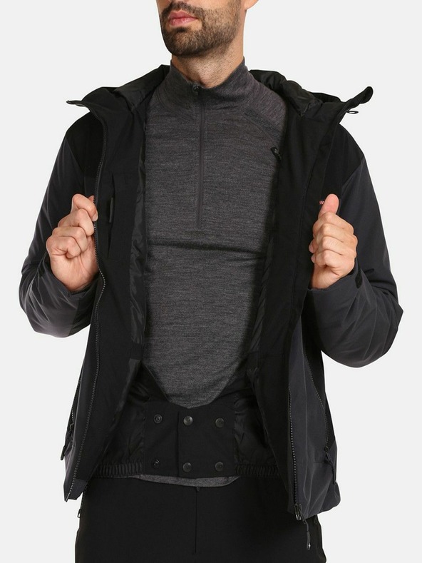 Kilpi Σκούρο γκρι ανδρικό μπουφάν σκι KILPI FLIP-M