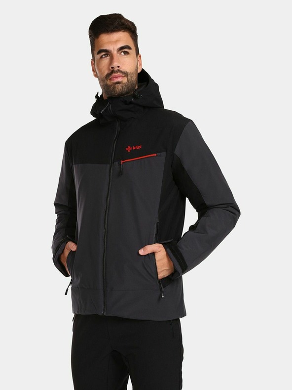 Kilpi Σκούρο γκρι ανδρικό μπουφάν σκι KILPI FLIP-M