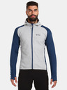 Kilpi Μπλε-γκρι ανδρικό fleece φούτερ Kilpi VERSAM-M