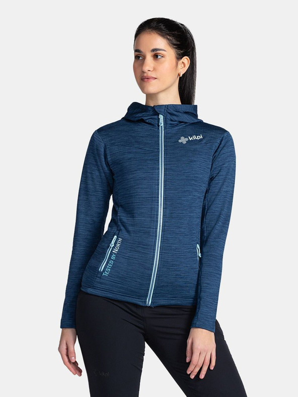 Kilpi Σκούρο μπλε γυναικείο αθλητικό φούτερ με κουκούλα Kilpi SEVELEN-W