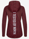 Kilpi Γυναικείο μπορντό αθλητικό φούτερ με κουκούλα Kilpi AILEEN