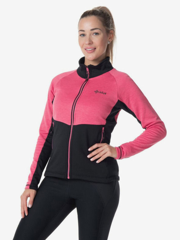 Kilpi Ροζ γυναικείο φούτερ με κουκούλα Kilpi TOMMS-W