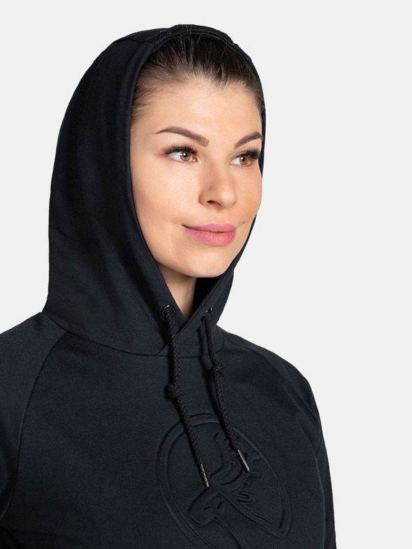 Kilpi Μαύρη γυναικεία φούτερ με κουκούλα Kilpi SOHEY-W