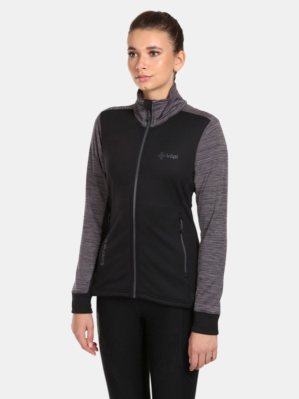 Kilpi Μαύρο γυναικείο λειτουργικό φούτερ με κουκούλα Kilpi SIREN-W