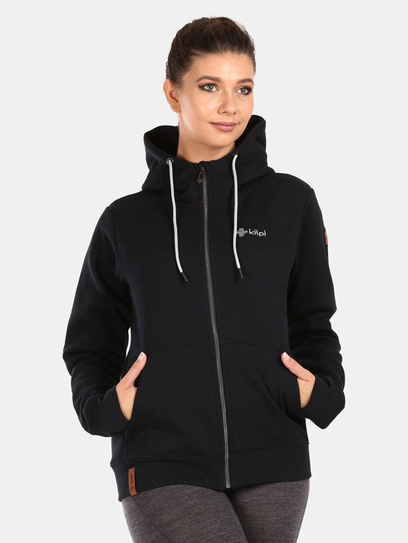 Kilpi Μαύρο γυναικείο φούτερ Kilpi RAJANA-W