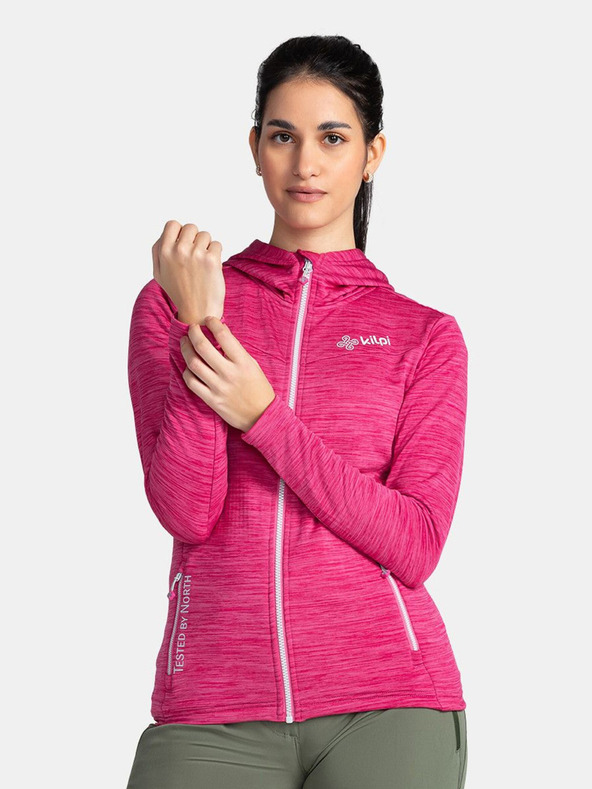 Kilpi Ροζ γυναικείο φούτερ με κουκούλα Kilpi SEVELEN-W