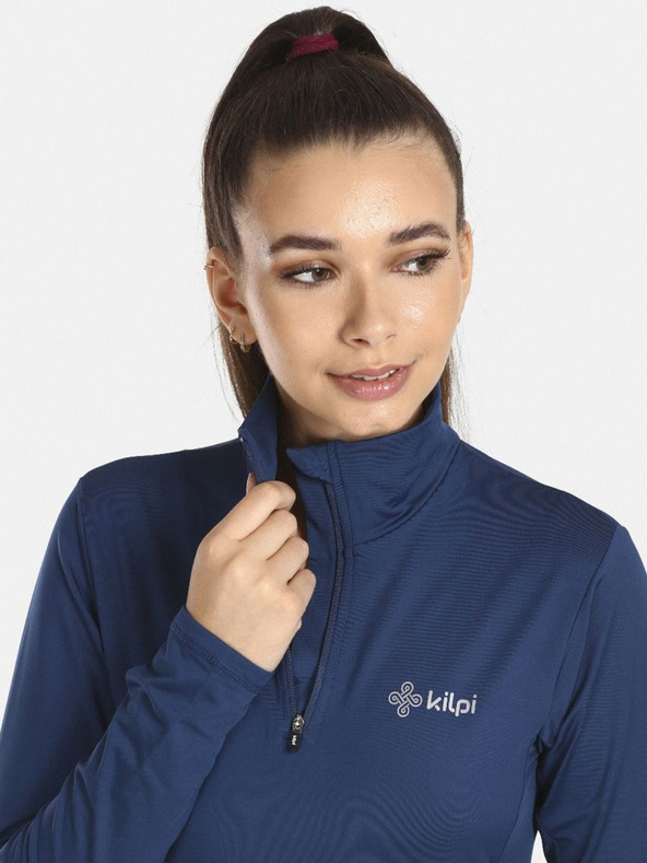 Kilpi KILPI WILLIE Μπλε σκούρο γυναικείο θερμικό T-shirt με όρθιο γιακά