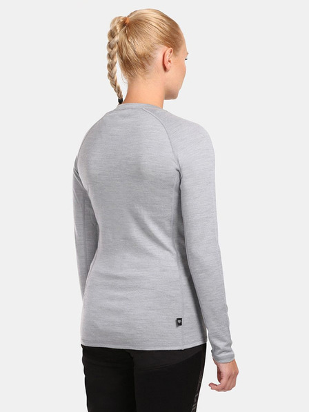 Kilpi Γυναικείο T-shirt από μαλλί merino Kilpi MAVORA TOP, ανοιχτό γκρι