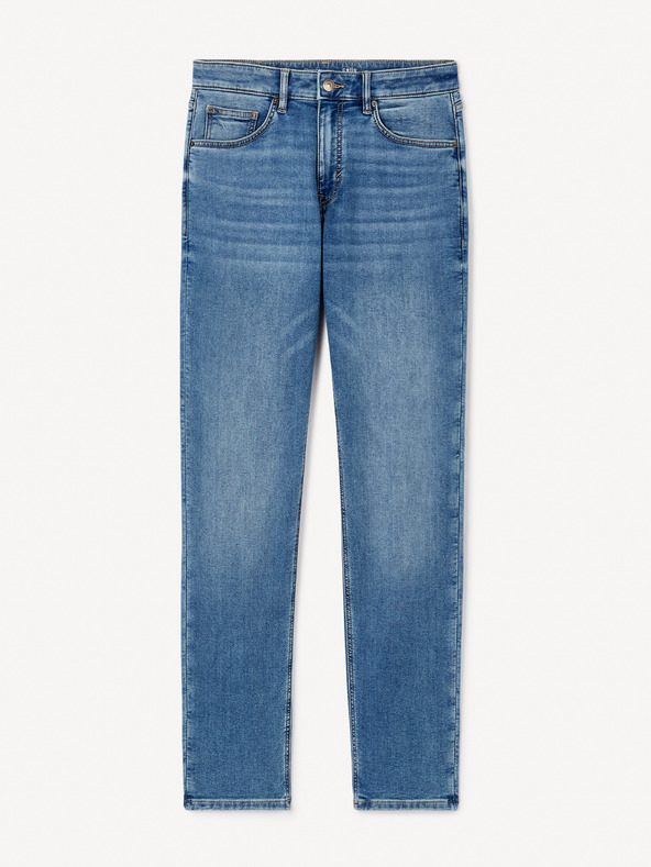 Celio Μπλε ανδρικό τζιν σε ίσια γραμμή Celio C15 Stlmaille