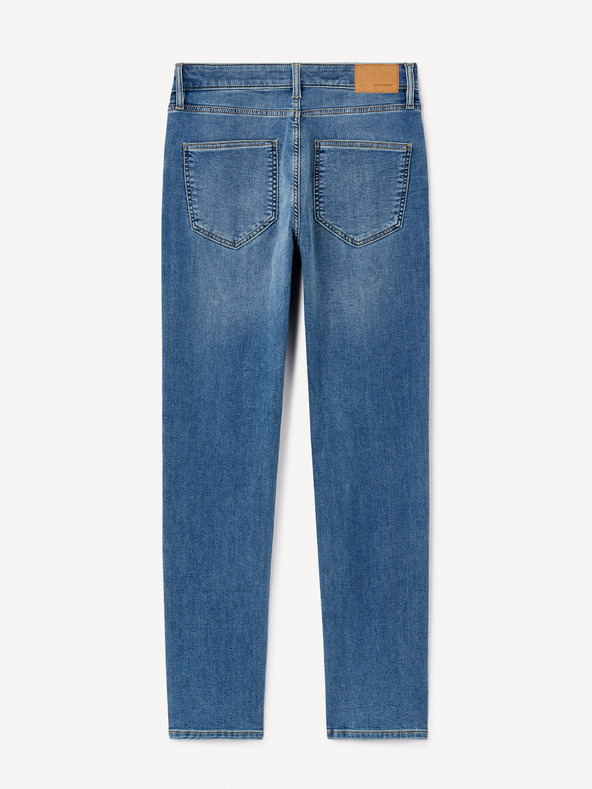 Celio Μπλε ανδρικό τζιν σε ίσια γραμμή Celio C15 Stlmaille