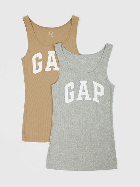 GAP Φανελάκια Gap logo, σετ 2 τεμ. GAP