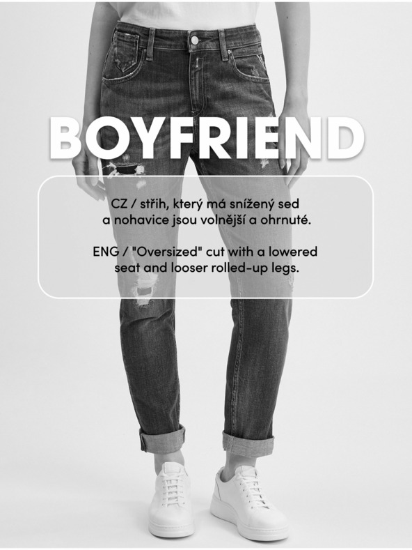 Orsay Σκούρο μπλε γυναικείο boyfriend τζιν ORSAY