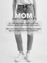 Orsay Σκούρο μπλε γυναικείο cropped mom fit τζιν ORSAY