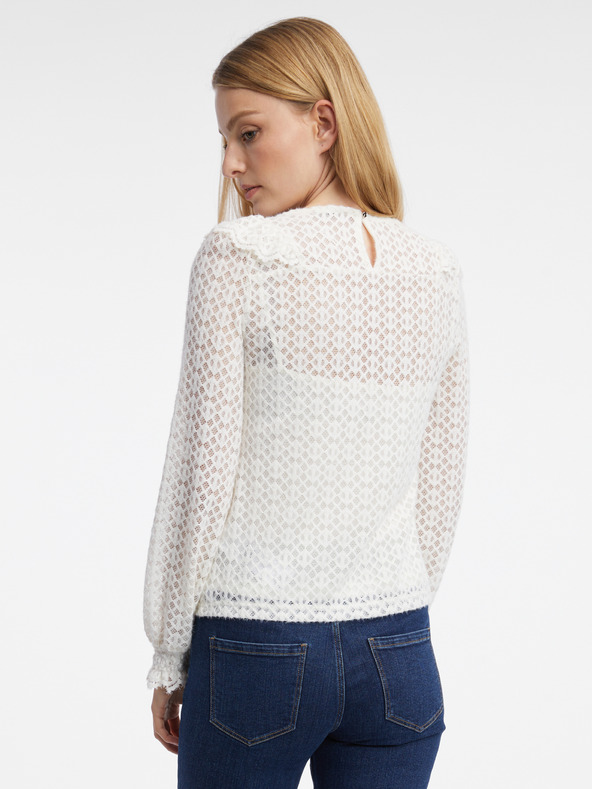 Orsay Λευκή γυναικεία μπλούζα με σχέδιο ORSAY