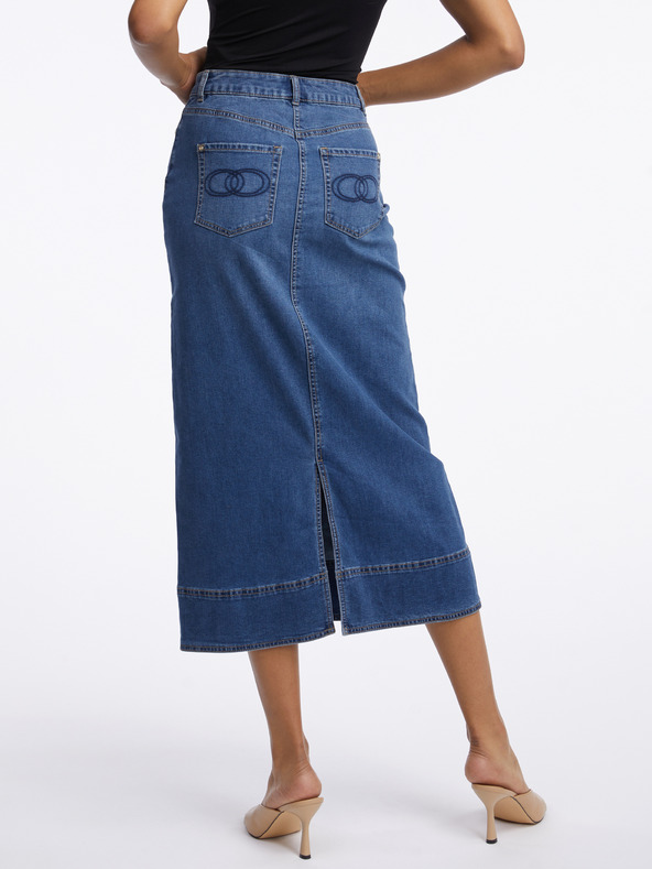 Orsay Γυναικεία μάξι φούστα από τζιν σε σκούρο μπλε χρώμα ORSAY