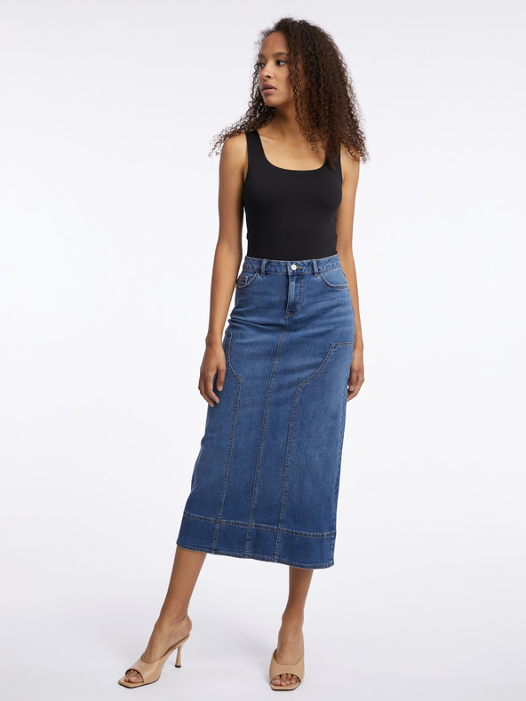 Orsay Γυναικεία μάξι φούστα από τζιν σε σκούρο μπλε χρώμα ORSAY