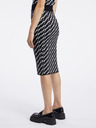 Orsay Λευκή και μαύρη γυναικεία φούστα με σχέδιο ORSAY