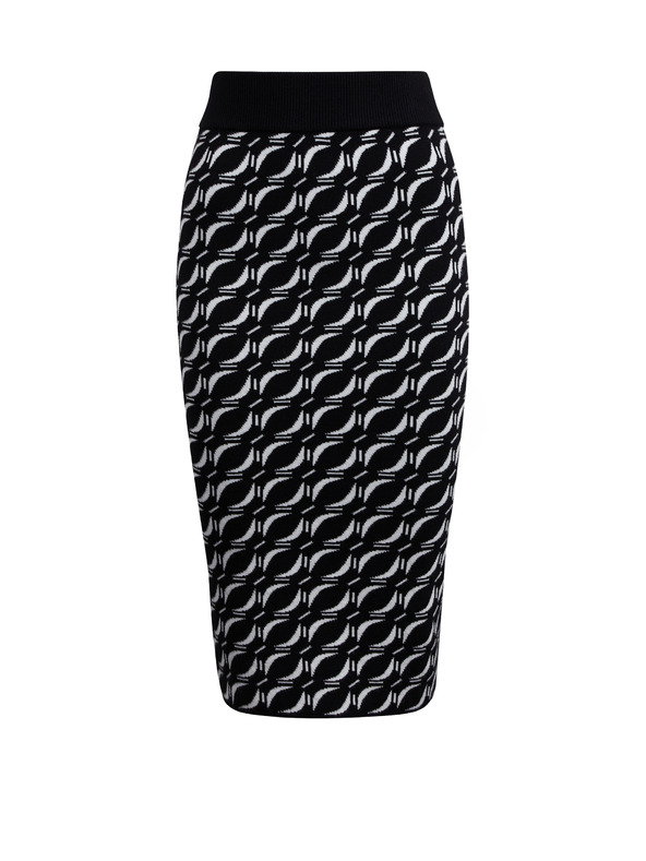 Orsay Λευκή και μαύρη γυναικεία φούστα με σχέδιο ORSAY