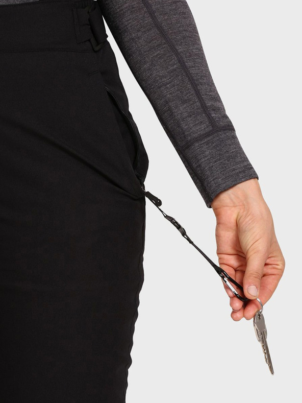 Kilpi Μαύρο γυναικείο παντελόνι σκι Kilpi ELARE