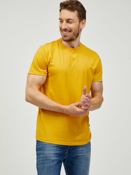 Sam 73 Μουστάρδα ανδρικό t-shirt SAM 73 Sepot