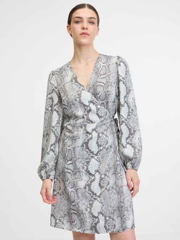 Orsay Μαύρο και λευκό γυναικείο φόρεμα ORSAY