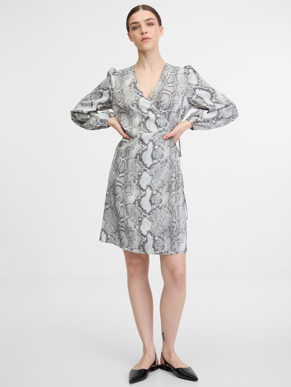 Orsay Μαύρο και λευκό γυναικείο φόρεμα ORSAY