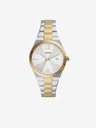 Fossil Ασημί χρυσό γυναικείο ρολόι Fossil Scarlette
