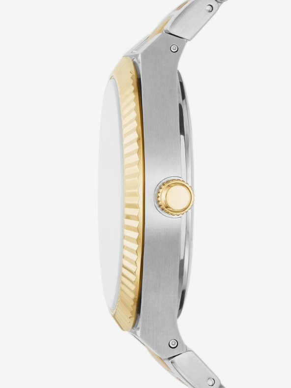 Fossil Ασημί χρυσό γυναικείο ρολόι Fossil Scarlette