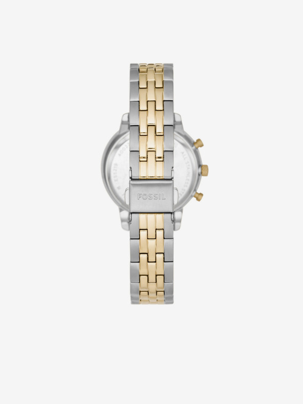 Fossil Ασημένιο χρυσό γυναικείο ρολόι Fossil Neutra