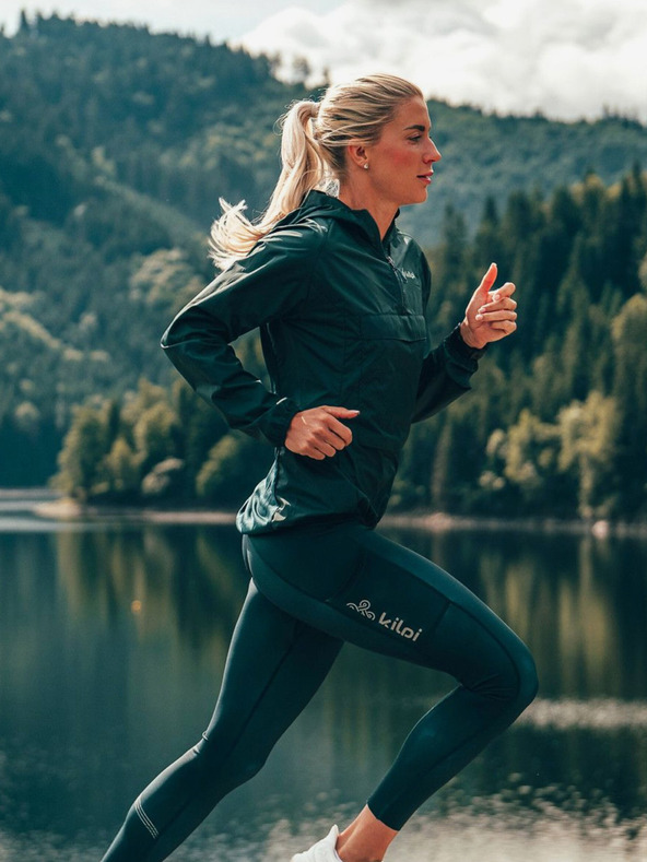 Kilpi Kilpi Γυναικείο υπερελαφρύ μπουφάν για τρέξιμο ANORI-W Σκούρο πράσινο