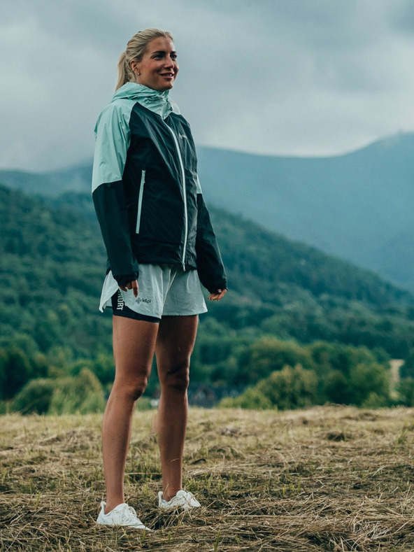 Kilpi Γυναικείο σκληρό σακάκι εξωτερικού χώρου Kilpi HURRICANE-W Σκούρο πράσινο