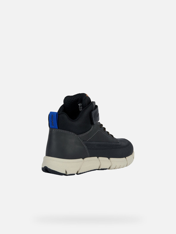 Geox Μαύρες αγορίστικες μπότες αστραγάλου Geox Flexyper